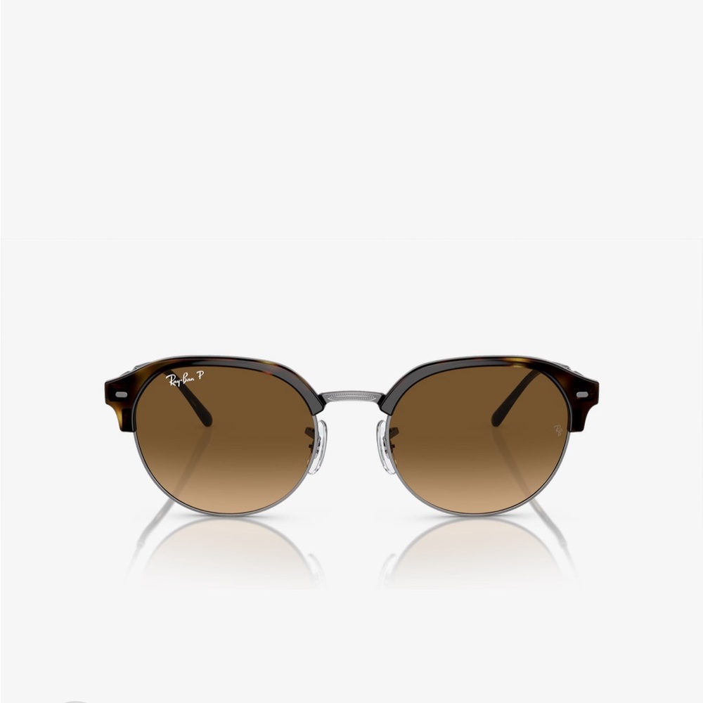 Ray-Ban Brown and Silver Sunglasses